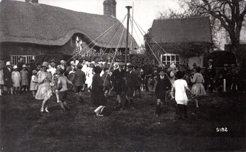 St Peter's Church = new face for the clock. 1970 